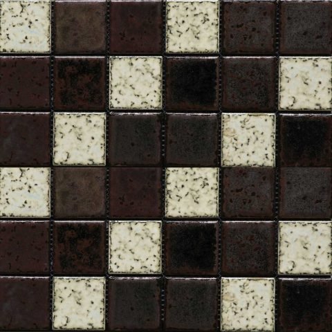 Мозаика Gaudi Rust-24(4), цвет чёрно-белый, поверхность глазурованная, квадрат, 300x300