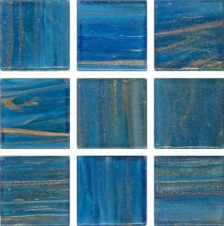 Мозаика Irida Space И20.147(6), цвет синий, поверхность глянцевая, квадрат, 327x327