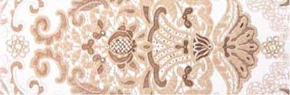 Бордюры Керамин Органза 4 фриз, цвет бежевый, поверхность матовая, прямоугольник, 400x132