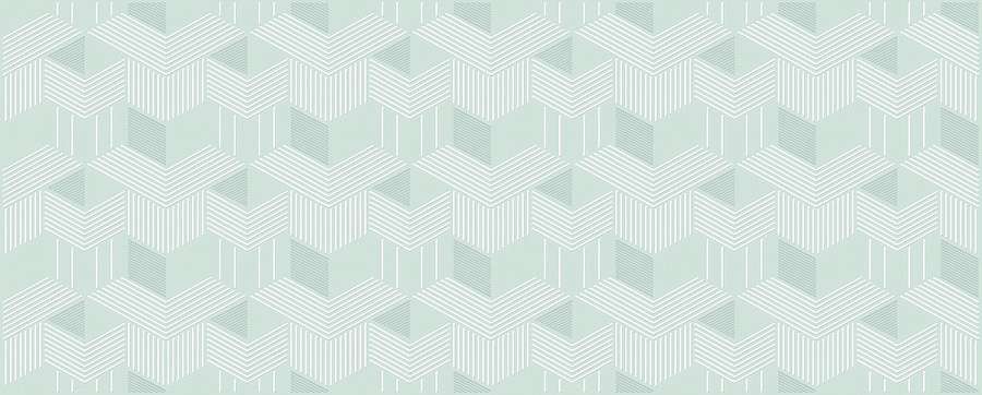 Декоративные элементы Azori Lounge Mint Geometria, цвет зелёный, поверхность матовая, прямоугольник, 201x505
