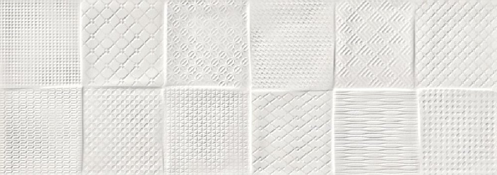 Керамическая плитка Keraben Remake Concept Blanco, цвет белый, поверхность матовая, прямоугольник, 250x700