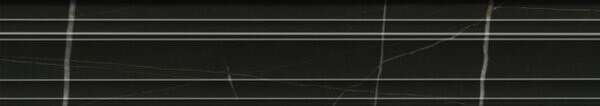 Бордюры Kerama Marazzi Греппи Бордюр Багет Черный BLF002R, цвет чёрный, поверхность глянцевая, прямоугольник, 73x400