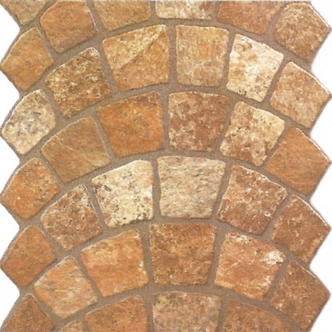 Керамогранит El Molino Palma Marron, цвет коричневый, поверхность структурированная, квадрат, 333x333
