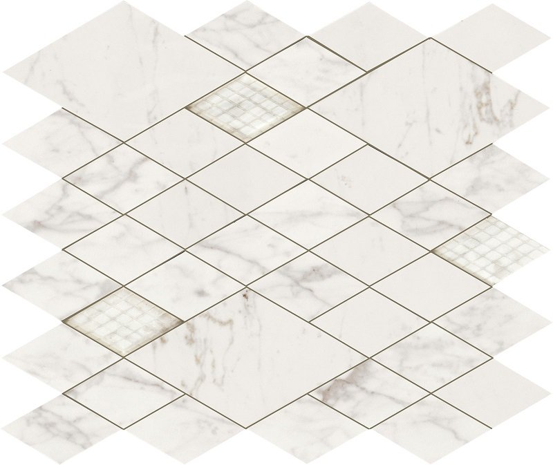 Мозаика Piemme Majestic Net Apu.White Lev 02622, цвет бежевый, поверхность полированная, прямоугольник, 310x350