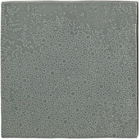 Декоративные элементы Wow Mestizaje Zellige Decor Grey 111358, цвет серый, поверхность глянцевая, квадрат, 125x125