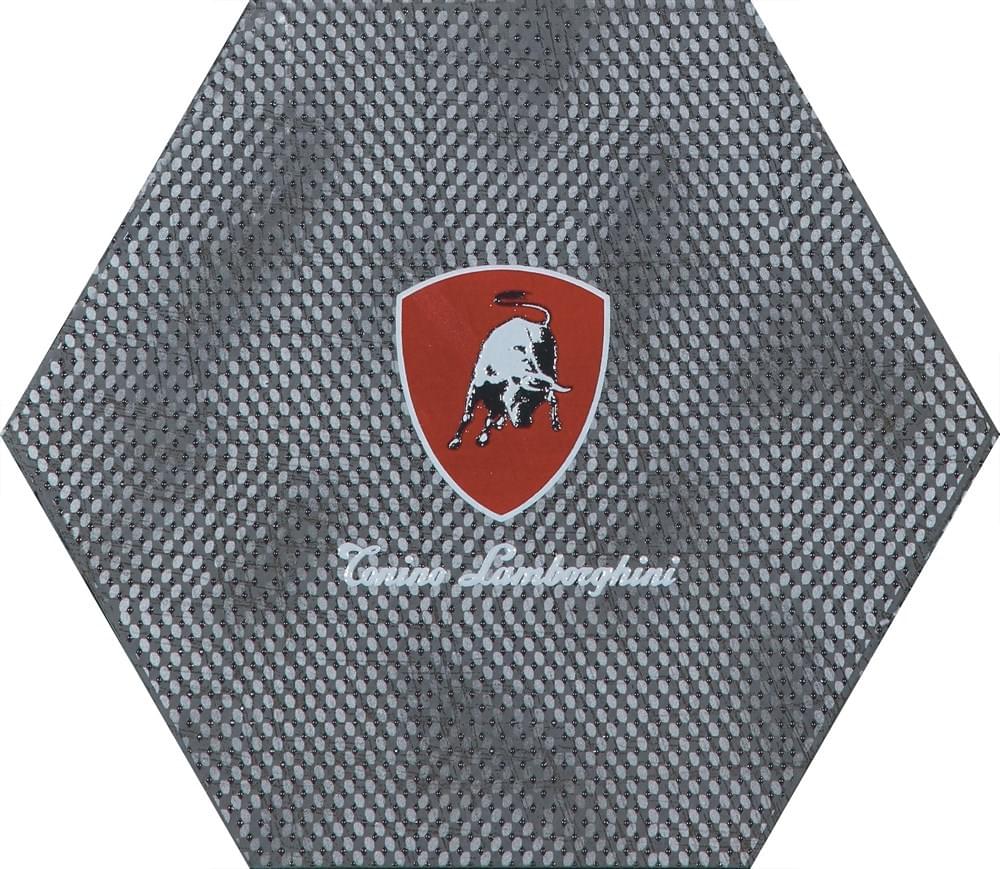 Декоративные элементы Tonino Lamborghini Indy Decoro Logo Tl Esagono Lato 20 TL20ID80, цвет серый, поверхность матовая, шестиугольник, 346x400