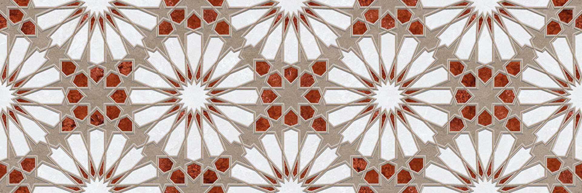 Керамическая плитка Gravita Morroco Sky Link Dec 1, цвет красный, поверхность матовая, прямоугольник, 300x900