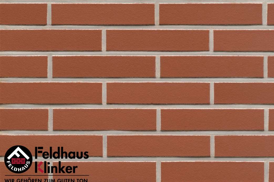 Клинкер Feldhaus Klinker Classic Carmesi Liso R400LDF14, цвет терракотовый, поверхность матовая, под кирпич, 52x290