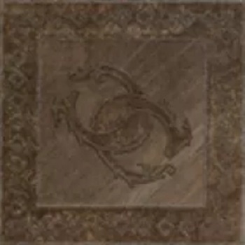 Вставки Cerdomus Antique Intreccio Walnut, цвет коричневый, поверхность матовая, квадрат, 150x150
