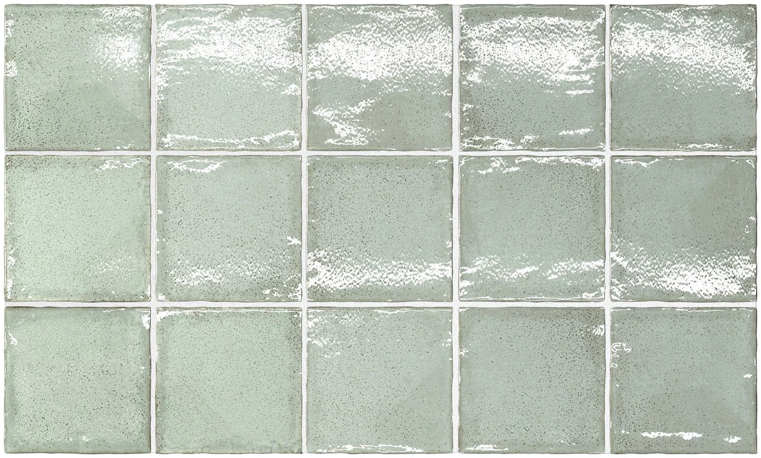 Керамическая плитка Equipe Altea Matcha 27600, цвет зелёный, поверхность глянцевая, квадрат, 100x100