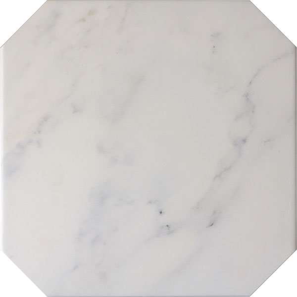 Керамогранит Equipe Octagon Marmol Blanco 21010, цвет серый, поверхность матовая, восьмиугольник, 200x200