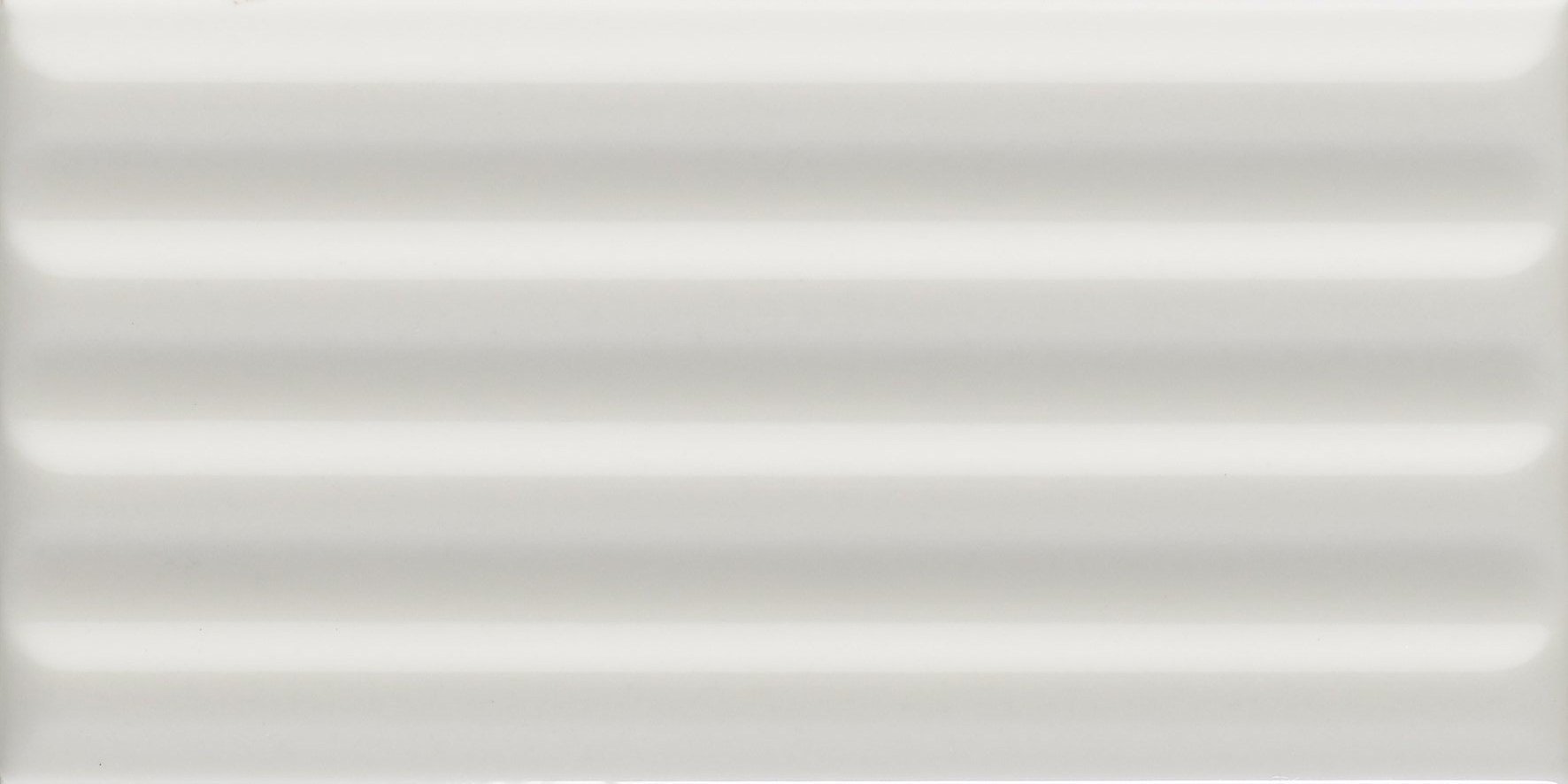 Керамическая плитка 41zero42 WigWag White 4100321, цвет белый, поверхность глянцевая 3d (объёмная), кабанчик, 75x150