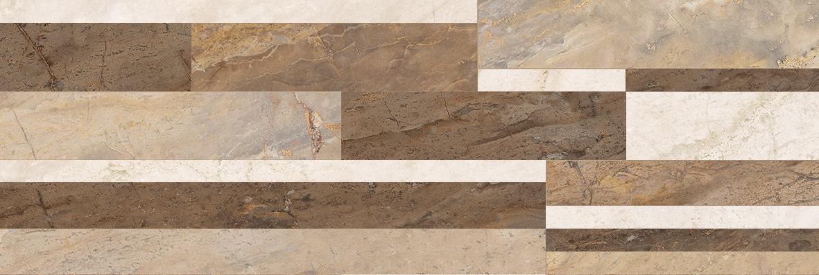Керамическая плитка Laparet Royal Плитка настенная микс бежевый 60087, цвет разноцветный, поверхность глянцевая, прямоугольник, 200x600