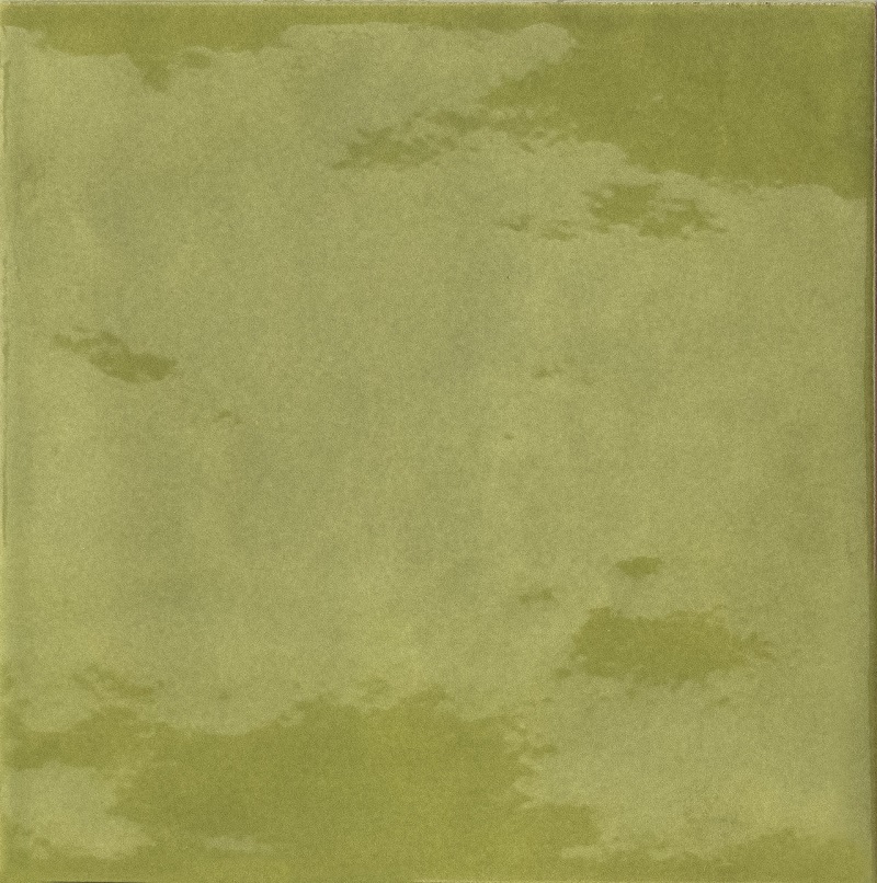 Керамическая плитка Iris Bottega D’Arte Verde Lucido 511045, цвет зелёный, поверхность глянцевая, квадрат, 150x150