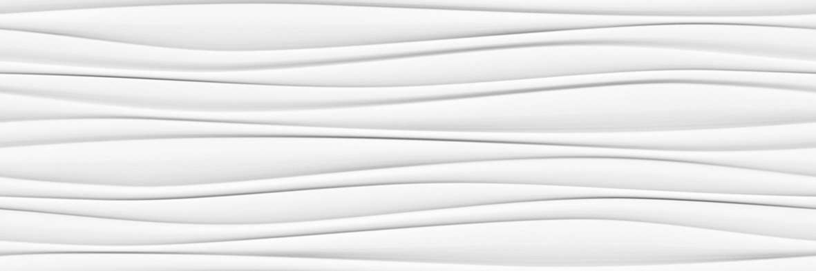 Керамическая плитка Porcelanosa Oxo Line Blanco 100292649, цвет белый, поверхность матовая 3d (объёмная), прямоугольник, 333x1000