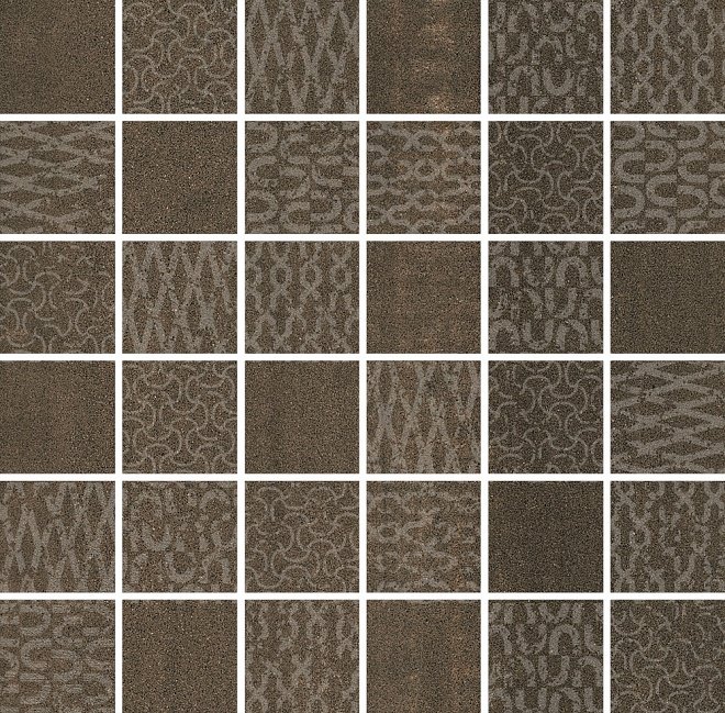 Мозаика Kerama Marazzi Декор Про Дабл коричневый мозаичный DD201320\MM, цвет коричневый, поверхность матовая, квадрат, 300x300