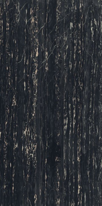 Керамогранит Rex I Classici Portoro Glossy 750914, цвет чёрный, поверхность полированная, прямоугольник, 600x1200