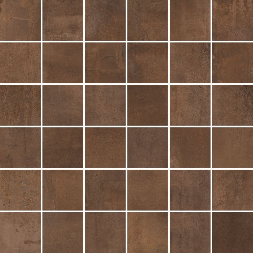 Мозаика ABK Mos. Quadretti Rust I9R09301, цвет коричневый, поверхность матовая, квадрат, 300x300
