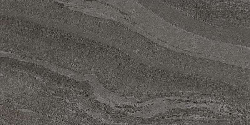 Широкоформатный керамогранит Cerim Woodslate Life Bark Matt 776531, цвет чёрный, поверхность матовая, прямоугольник, 1200x2400