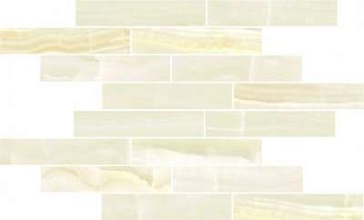 Мозаика MO.DA Attica Pro Mosaico Muretto Onice Lev, цвет бежевый, поверхность полированная, прямоугольник, 195x420