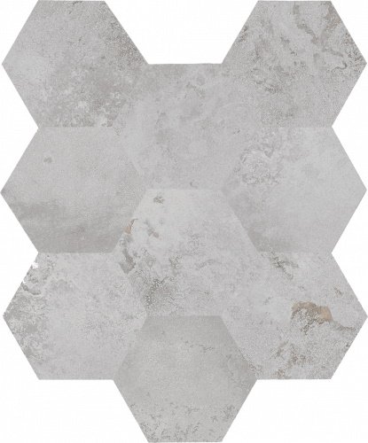 Декоративные элементы Caesar Alchemy Argent Hexa AFXA, цвет серый, поверхность матовая, шестиугольник, 280x340