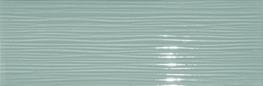 Керамическая плитка Brennero Acqua Onda Marina Lucida Omal, цвет бирюзовый, поверхность глянцевая, прямоугольник, 250x750