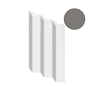 Керамическая плитка Mutina Rombini Triangle Large Grey BORTL02, цвет серый, поверхность матовая, прямоугольник, 186x315