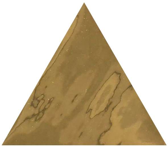 Декоративные элементы Maritima Maritima Alpha Gold, цвет золотой, поверхность глянцевая, треугольник, 115x130