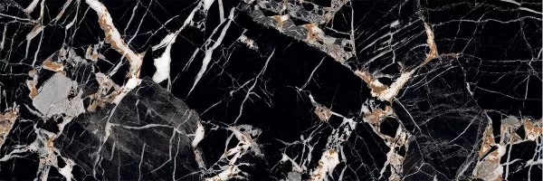 Широкоформатный керамогранит Staro Slab Etnico Black Polished, цвет чёрный, поверхность полированная, прямоугольник, 800x2400