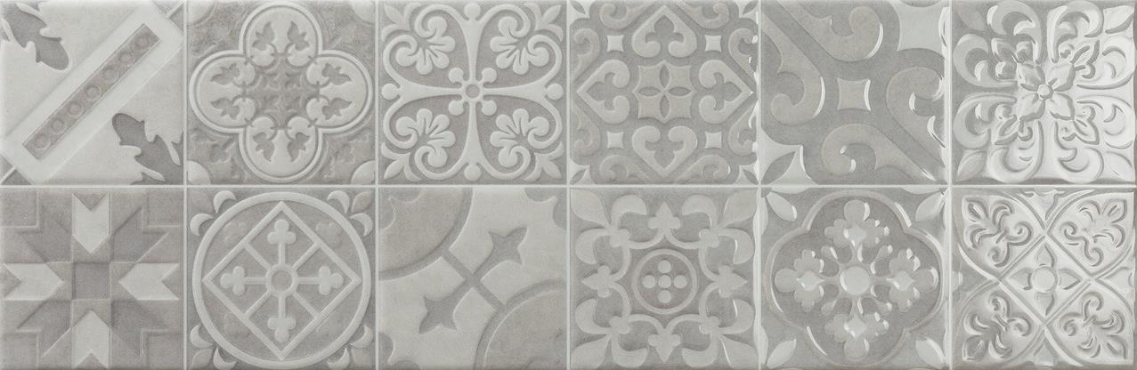 Керамическая плитка Ecoceramic Valma Hidra Perla, цвет серый, поверхность глянцевая, прямоугольник, 200x600