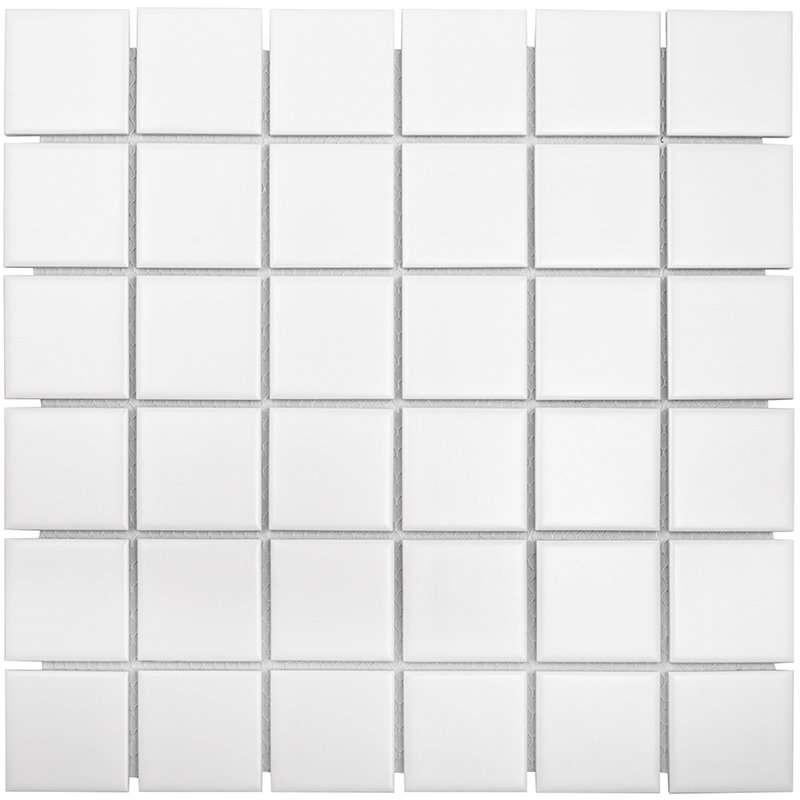 Мозаика Starmosaic Homework White Matt, цвет белый, поверхность матовая, квадрат, 306x306