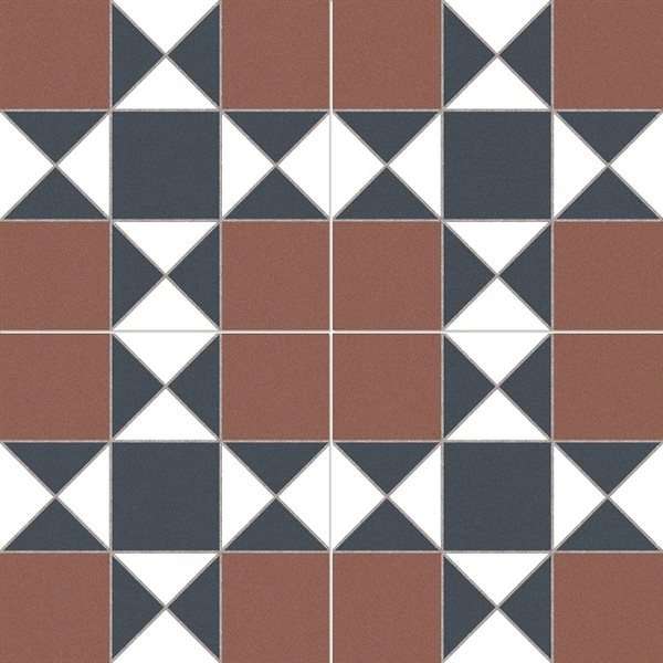 Керамогранит Dual Gres Cardiff Burdeos (Chic) 7, цвет коричневый, поверхность матовая, квадрат, 450x450