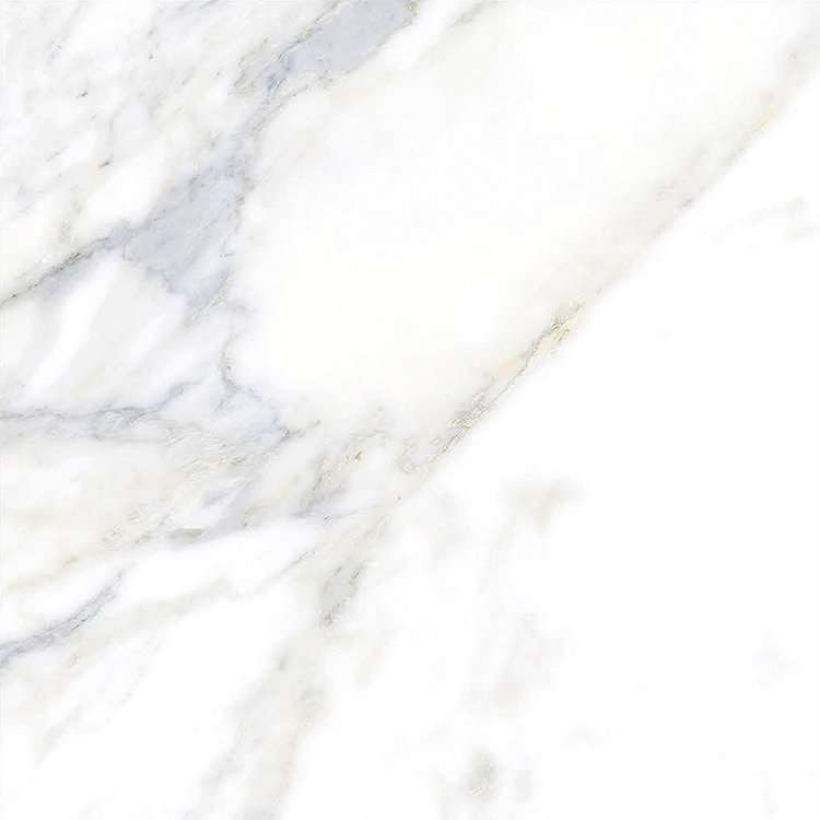 Керамогранит ITC Carrara Blue Glossy, цвет белый, поверхность глянцевая, квадрат, 600x600