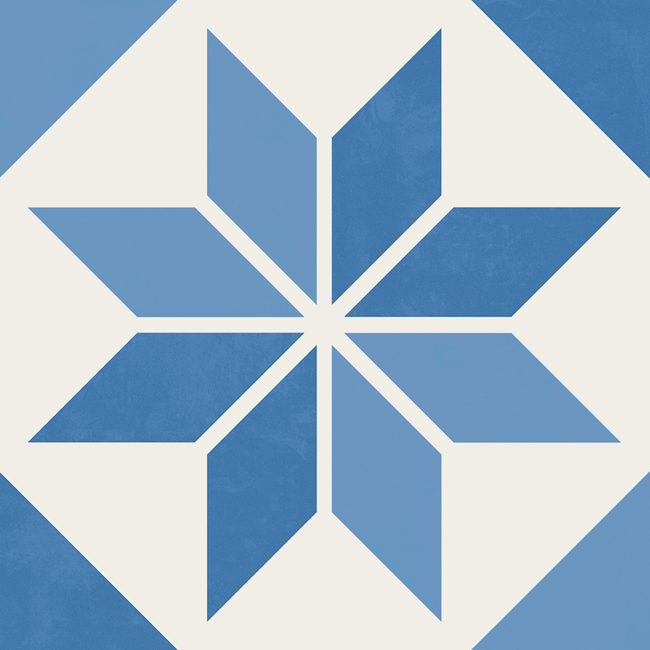 Керамическая плитка Aparici Vanguard System, цвет синий, поверхность матовая, квадрат, 200x200