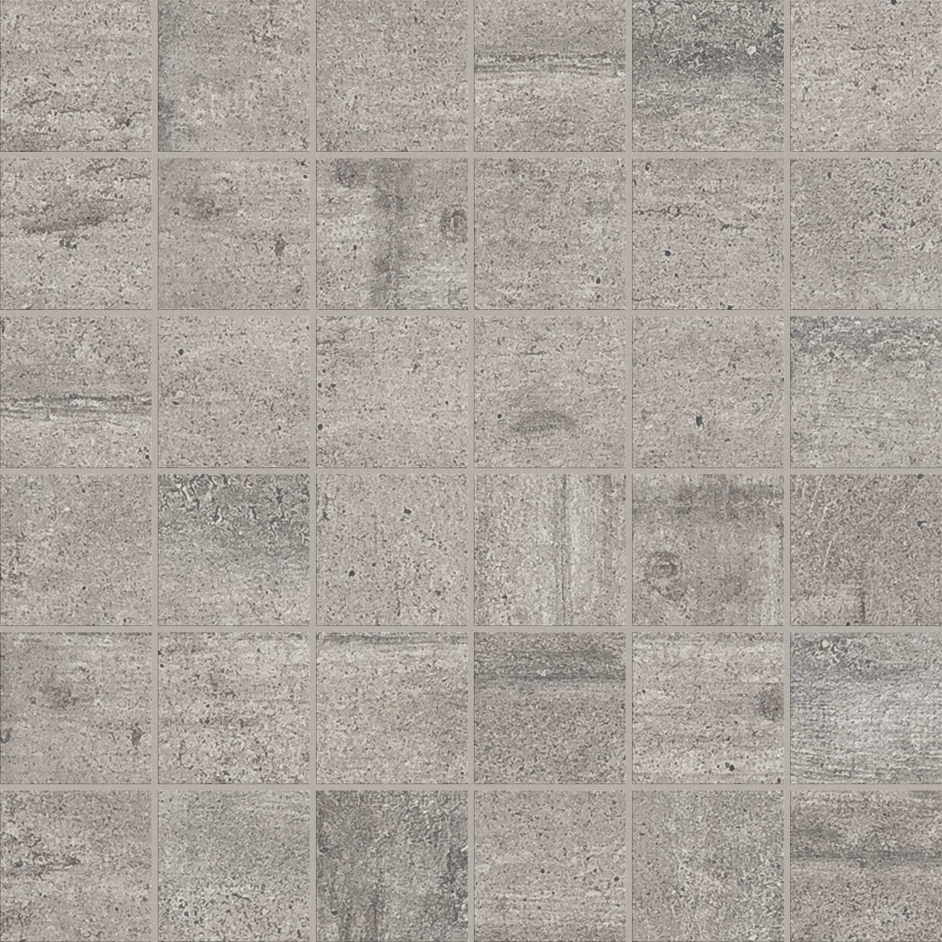 Мозаика Provenza Re-Use Mosaico 5X5 Malta Grey Naturale E1R2, цвет серый, поверхность натуральная, квадрат, 300x300