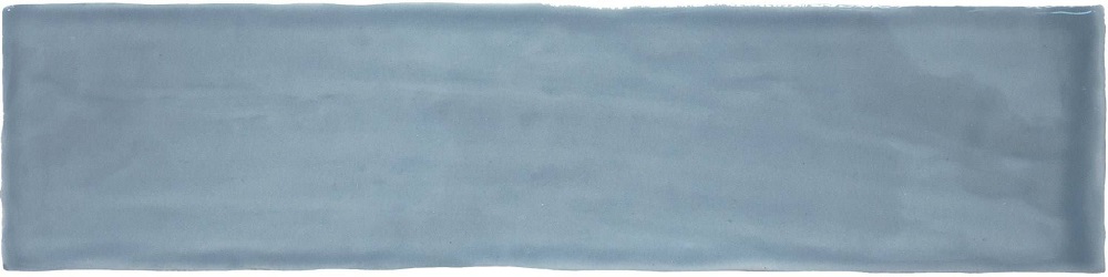 Керамическая плитка Cifre Colonial Sky Brillo, цвет голубой, поверхность глянцевая, под кирпич, 75x300