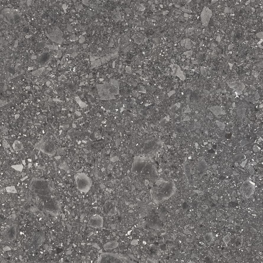 Керамогранит Ergon Lombarda Nero Lappato E077, цвет чёрный, поверхность лаппатированная, квадрат, 900x900