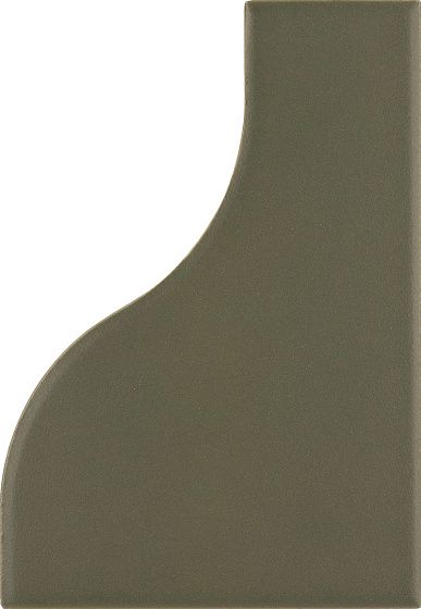 Керамическая плитка Equipe Curve Garden Green Matt 28862, цвет зелёный, поверхность матовая, прямоугольник, 83x120