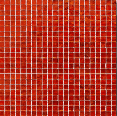 Мозаика Art & Natura Murano Specchio 8 15mm, цвет красный, поверхность глянцевая, квадрат, 300x300