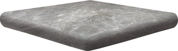 Ступени Exagres Nevada Cartabon Basalto, цвет серый, поверхность матовая, квадрат, 330x330