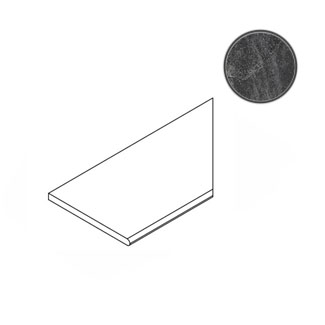 Спецэлементы Italon Materia Titanio Bordo Round DX 620090000414, цвет чёрный, поверхность матовая, прямоугольник, 300x600