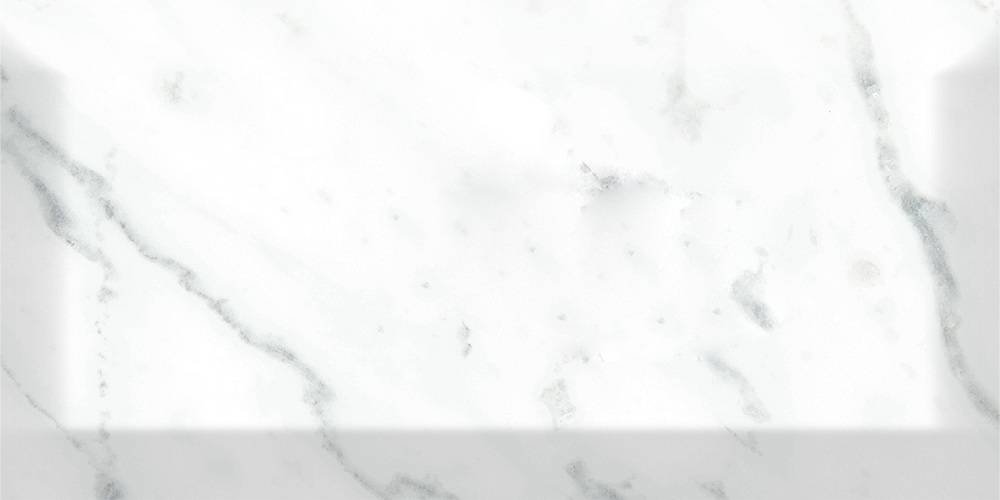 Керамическая плитка Vallelunga Minimarmi Carrara 6001177, цвет белый, поверхность глянцевая, кабанчик, 75x150