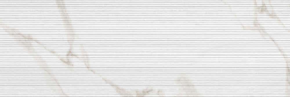 Керамическая плитка Fap Roma 75 Filo Calacatta fRHC, цвет белый, поверхность матовая 3d (объёмная), прямоугольник, 250x750