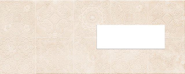 Декоративные элементы Ceranosa Ventana Samarkanda, цвет бежевый, поверхность глянцевая, прямоугольник, 235x580