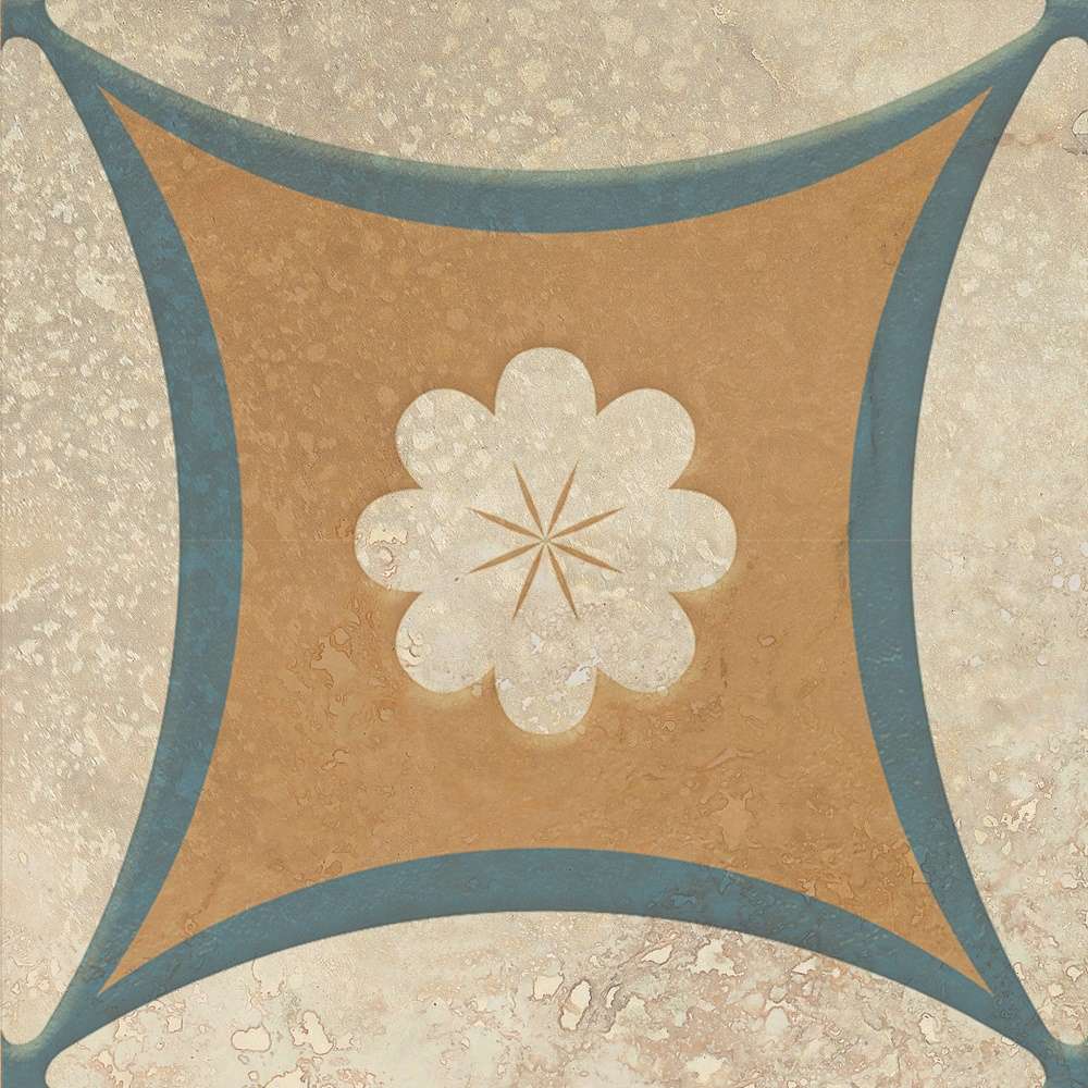 Декоративные элементы Terracotta Patchwork TD-PW-D6, цвет бежевый, поверхность матовая, квадрат, 150x150