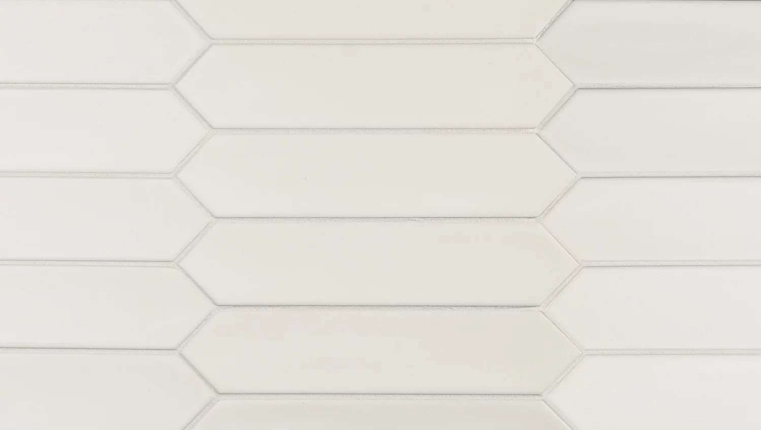 Керамическая плитка Equipe Lanse White 27481, цвет белый, поверхность матовая, шестиугольник, 50x250