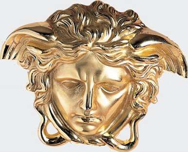 Вставки Versace Emote Medusa Ottone 262770, цвет золотой, поверхность полированная, , 65x78