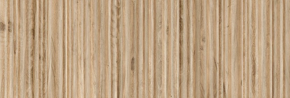 Керамическая плитка Pamesa Rovere Rlv. Honey Rect., цвет коричневый, поверхность матовая рельефная, прямоугольник, 400x1200