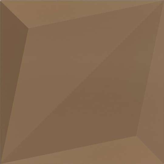Керамическая плитка Dune Shapes 1 Origami Bronzo 187485, цвет коричневый, поверхность сатинированная 3d (объёмная), квадрат, 250x250