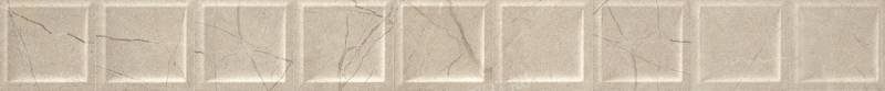Бордюры Colorker Corinthian Listelo Crossed Cream, цвет бежевый, поверхность глянцевая, прямоугольник, 102x1000